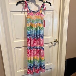 Vince Camaro Colorful Floral Maxi Dress